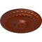 Ekena Millwork Linus Ceiling Medallion, Hand-Painted Firebrick, 11 1/4"OD x 1 1/8"P CM11LIFIF - alternate 2